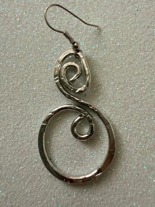 Orecchini donna metallo a spirale