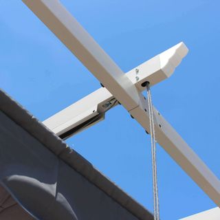 Gazebo 3x3 m in Alluminio Telo Retrattile Tortora