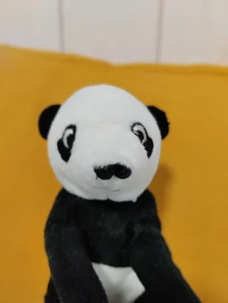 Peluches mini animales ikea León y Panda 13 cm.