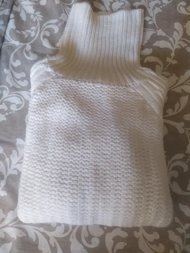 Jersey Señora Cuello Alto Blanco