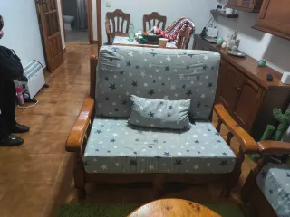 Conjunto Sofá 3+2 plazas y Mesa Centro