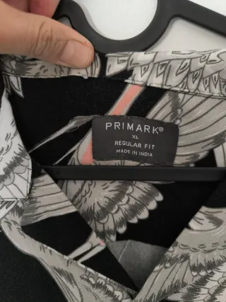 Camisa Primark Estampada Grullas Talla XL