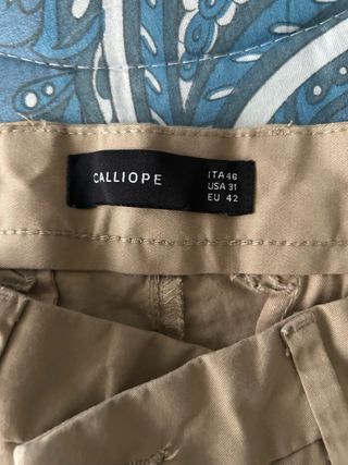 Pantaloni uomo beige taglia 42