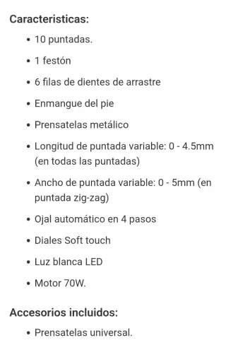 Máquina de coser Alfa Style 20