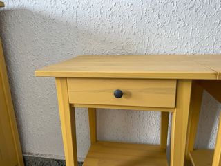 2 Mesitas Noche IKEA Hemnes Madera Amarilla