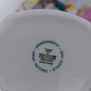 Set caffettiera e lattiera floreale