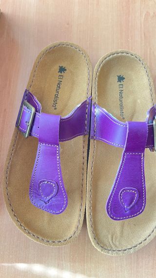 Sandalias El Naturalista Moradas Mujer Talla 38