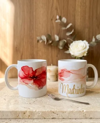 Caneca personalizada para madrinha