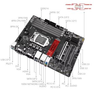 Placa base MACHINIST H97M PRO LGA 1150