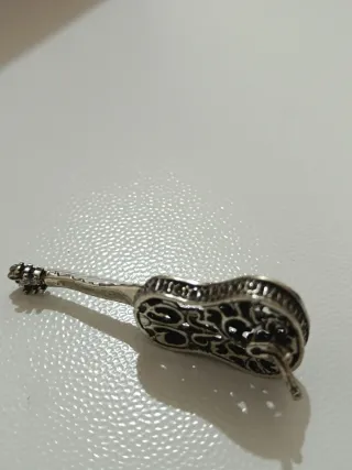 Miniatura Chitarra Argento Vintage