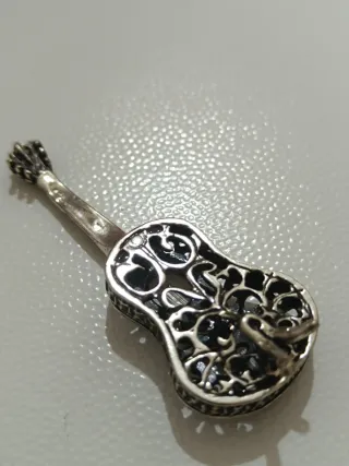 Miniatura Chitarra Argento Vintage