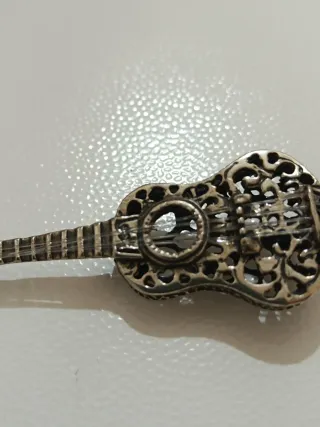 Miniatura Chitarra Argento Vintage