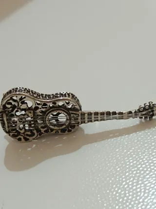 Miniatura Chitarra Argento Vintage