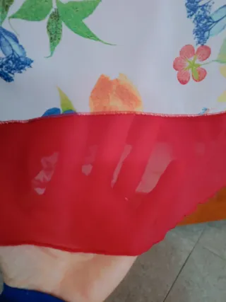 Canotta donna floreale viscosa