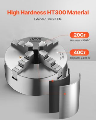 Mandril VEVOR K12-200 4 mordazas 200mm