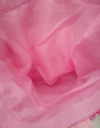 Borsa mare e cappellino fucsia/rosa