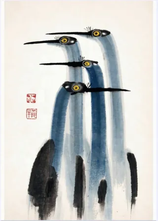 Poster A3 Nuovo Gru giapponesi