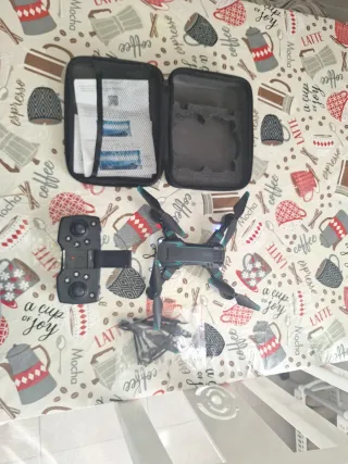 Dron Nuevo Negro y Azul Con camara