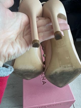 Zapatos Lodi Talla 37 Rosa Tachuelas