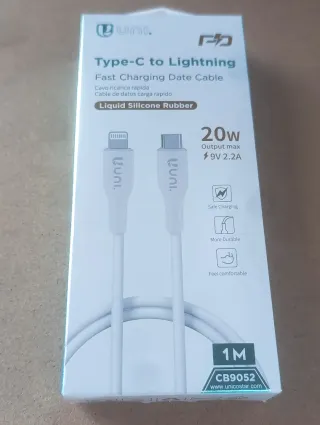 Cable USB-C a Lightning 1M carga rápida