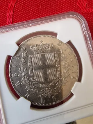 Regno d'Italia 1875 5 Lire Vittorio Emanuele II