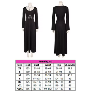 Costume Cosplay Carnevale Beetlejuice Lydia - M