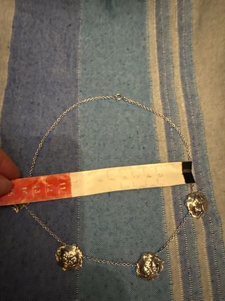 Collar choker plata querubines