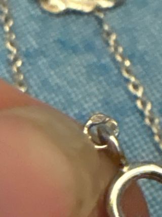 Collar choker plata querubines