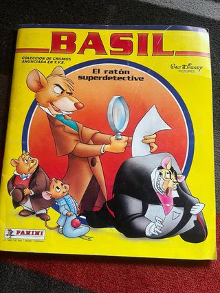 Álbum Panini Basil el ratón detective completo