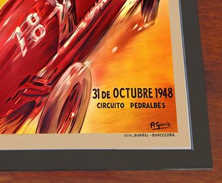 Cuadro Gran Premio Peña Rhin 1948 ● 45x33 cm