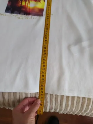 Camiseta Cortefiel Talla XL Palmeras Atardecer