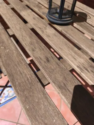 Conjunto mesa y 2 sillas jardín