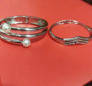 2 Pulseras de Mujer Acero Inoxidable