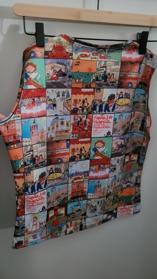Camiseta mujer sin mangas M fiestas Valencia