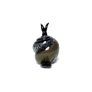 Scultura Lumaca Oball Murano Vetro Firmata 10cm