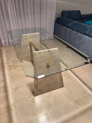 Mesa Comedor Cristal y Sillas