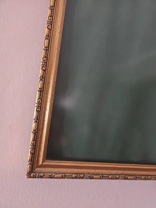 Marco de cuadro antiguo dorado