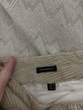 Pantalón de pana beige