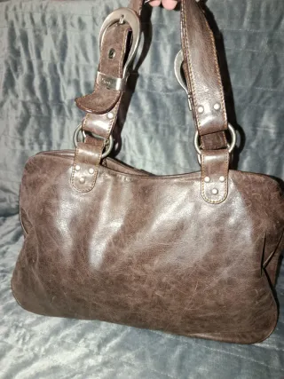 Borsa Dior Marrone con Dettagli Dorati