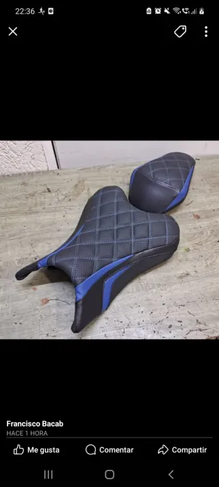 Tapizado asiento moto