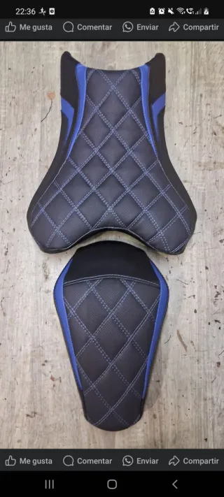Tapizado asiento moto