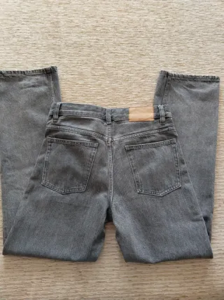 Vaqueros Zara hombre negros jaspeado T.36