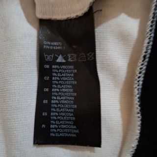Vestito H&M Nero e Bianco Taglia M