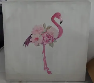 Cuadro Flamenco con Flores Rosas