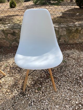 Pack 4 Sillas Blancas Diseño