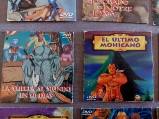 Lote 9 DVDs Infantiles Clásicos Animados