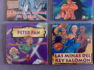 Lote 9 DVDs Infantiles Clásicos Animados