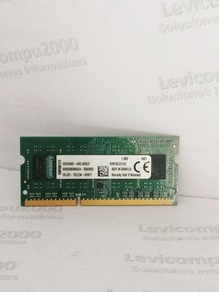 Memoria RAM Kingston DDR3 4GB 1600MHz