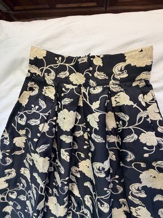 Falda larga estampada floral