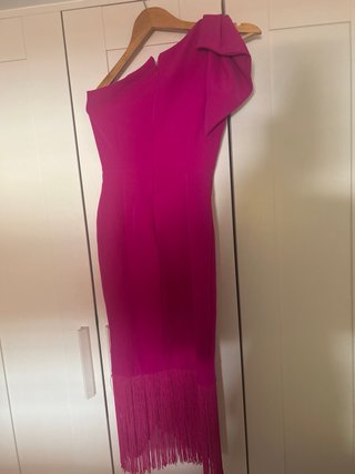 Vestido fiesta rosa talla 36